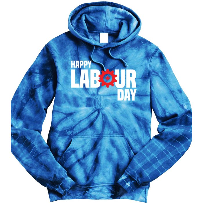 Canada Happy Labour Day Celebration Of Labor Day Laboring Gift Tie Dye Hoodie