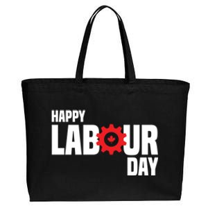 Canada Happy Labour Day Celebration Of Labor Day Laboring Gift Cotton Canvas Jumbo Tote