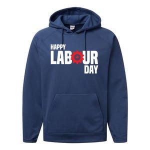 Canada Happy Labour Day Celebration Of Labor Day Laboring Gift Performance Fleece Hoodie