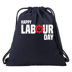 Canada Happy Labour Day Celebration Of Labor Day Laboring Gift Drawstring Bag