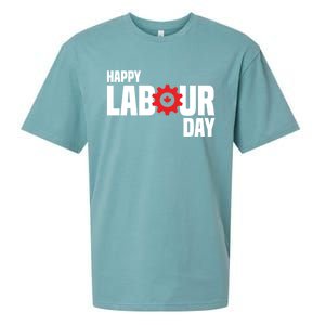 Canada Happy Labour Day Celebration Of Labor Day Laboring Gift Sueded Cloud Jersey T-Shirt