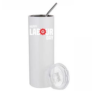 Canada Happy Labour Day Celebration Of Labor Day Laboring Gift Stainless Steel Tumbler