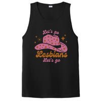 Cow Hat Let's Go Lesbians Western Cowgirls PosiCharge Competitor Tank