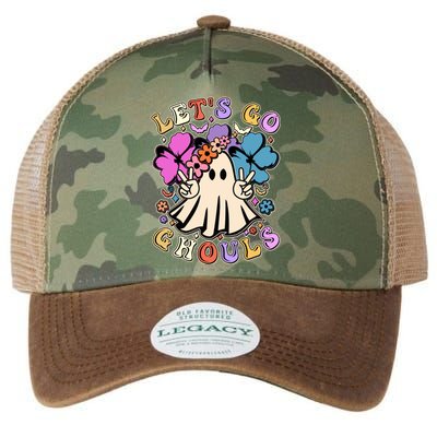 Cute Halloween Let's Go Ghouls Legacy Tie Dye Trucker Hat