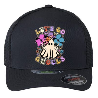 Cute Halloween Let's Go Ghouls Flexfit Unipanel Trucker Cap