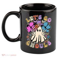 Cute Halloween Let's Go Ghouls 11oz C Handle Ceramic Mug