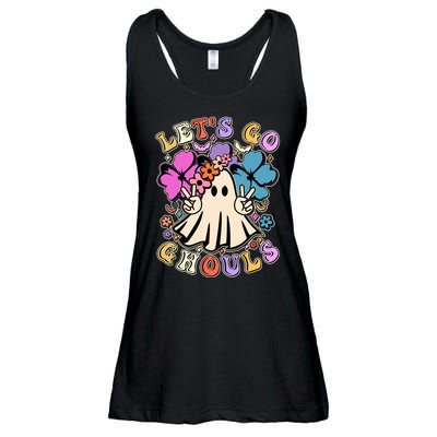 Cute Halloween Let's Go Ghouls Ladies Essential Flowy Tank