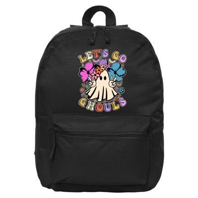 Cute Halloween Let's Go Ghouls 16 in Basic Backpack