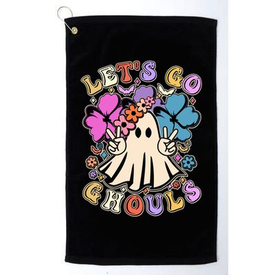 Cute Halloween Let's Go Ghouls Golf Towel