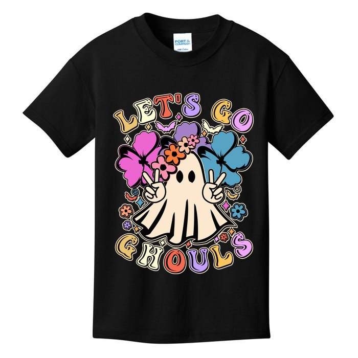 Cute Halloween Let's Go Ghouls Kids T-Shirt