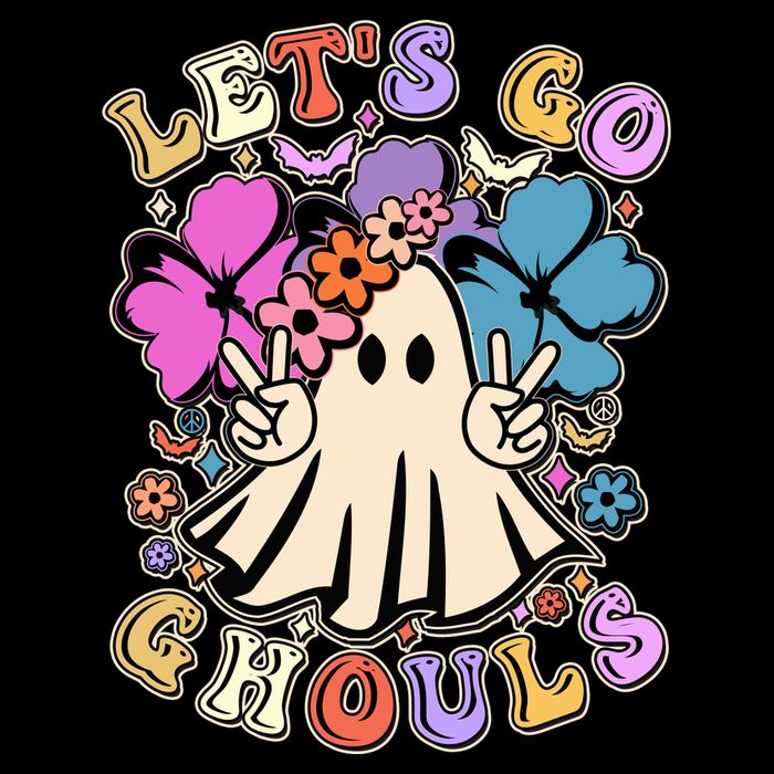 Cute Halloween Let's Go Ghouls Kids T-Shirt