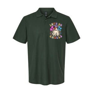 Cute Halloween Let's Go Ghouls Softstyle Adult Sport Polo