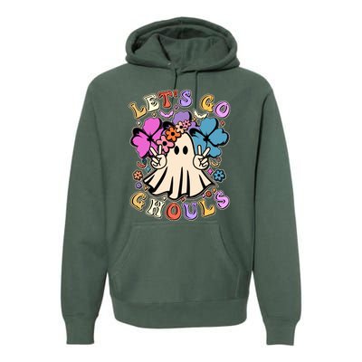 Cute Halloween Let's Go Ghouls Premium Hoodie