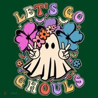 Cute Halloween Let's Go Ghouls Cooling Performance Long Sleeve Crew