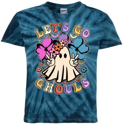 Cute Halloween Let's Go Ghouls Kids Tie-Dye T-Shirt