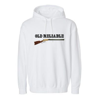Classic Henry Lever Action Rifle Old Reliable Garment-Dyed Fleece Hoodie
