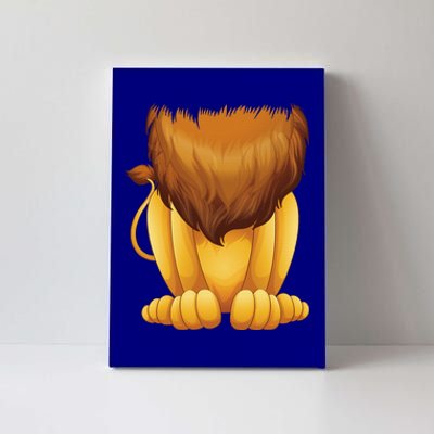 Cute Headless Lion Costume Halloween Funny Big Cat Mane Gift Canvas