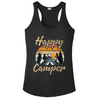 Camping Hiking Lover Present Happy Camper Ladies PosiCharge Competitor Racerback Tank