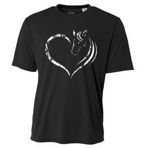 Cute Horse Lover Outfit Gift for  Horse and Heart Cooling Performance Crew T-Shirt