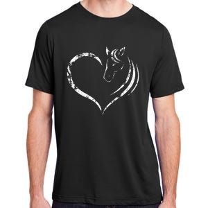 Cute Horse Lover Outfit Gift for  Horse and Heart Adult ChromaSoft Performance T-Shirt