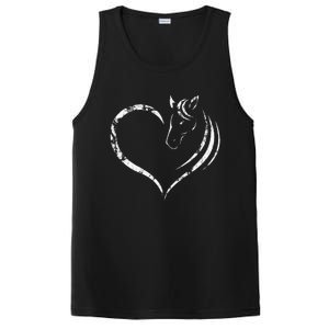 Cute Horse Lover Outfit Gift for  Horse and Heart PosiCharge Competitor Tank