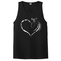 Cute Horse Lover Outfit Gift for  Horse and Heart PosiCharge Competitor Tank