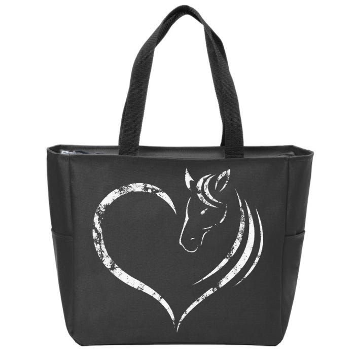 Cute Horse Lover Gift for  Horse Zip Tote Bag