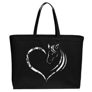 Cute Horse Lover Gift for  Horse Cotton Canvas Jumbo Tote