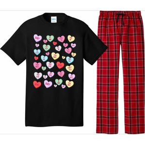 Candy Heart Love Valentine's Day Cute Valentine's Day Pajama Set