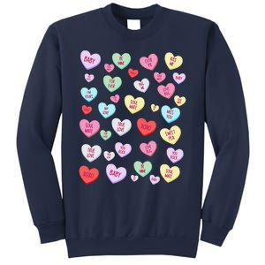 Candy Heart Love Valentine's Day Cute Valentine's Day Sweatshirt