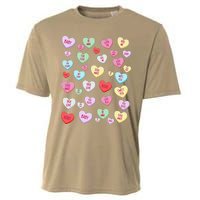 Candy Heart Love Valentine's Day Cute Valentine's Day Cooling Performance Crew T-Shirt