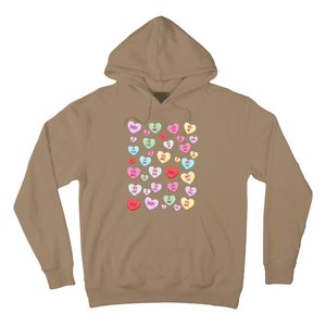 Candy Heart Love Valentine's Day Cute Valentine's Day Hoodie