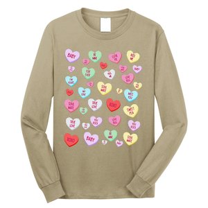 Candy Heart Love Valentine's Day Cute Valentine's Day Long Sleeve Shirt