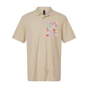 Candy Heart Love Valentine's Day Cute Valentine's Day Softstyle Adult Sport Polo