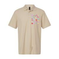 Candy Heart Love Valentine's Day Cute Valentine's Day Softstyle Adult Sport Polo