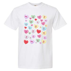 Candy Heart Love Valentine's Day Cute Valentine's Day Garment-Dyed Heavyweight T-Shirt