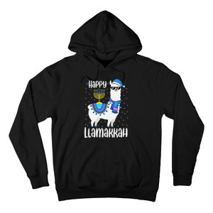 Christmas Happy Llamakah Squad Cute Alpaca Hanukkah  Hoodie