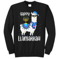 Christmas Happy Llamakah Squad Cute Alpaca Hanukkah  Sweatshirt