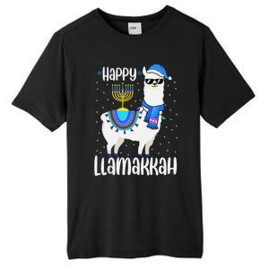 Christmas Happy Llamakah Squad Cute Alpaca Hanukkah  Tall Fusion ChromaSoft Performance T-Shirt