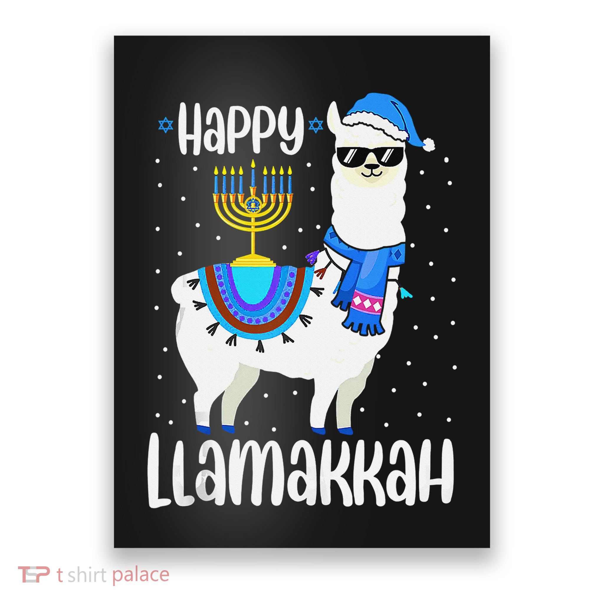 Christmas Happy Llamakah Squad Cute Alpaca Hanukkah  Poster
