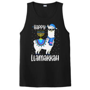 Christmas Happy Llamakah Squad Cute Alpaca Hanukkah  PosiCharge Competitor Tank