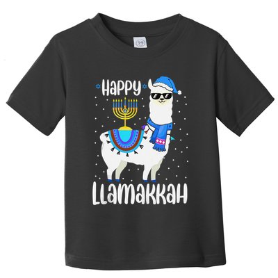 Christmas Happy Llamakah Squad Cute Alpaca Hanukkah  Toddler T-Shirt