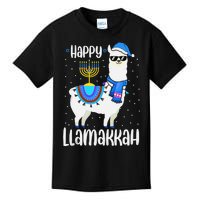 Christmas Happy Llamakah Squad Cute Alpaca Hanukkah  Kids T-Shirt