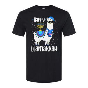 Christmas Happy Llamakah Squad Cute Alpaca Hanukkah  Softstyle CVC T-Shirt