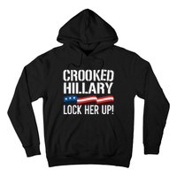 Crooked Hillary Lock Her Up Hoodie