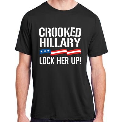 Crooked Hillary Lock Her Up Adult ChromaSoft Performance T-Shirt