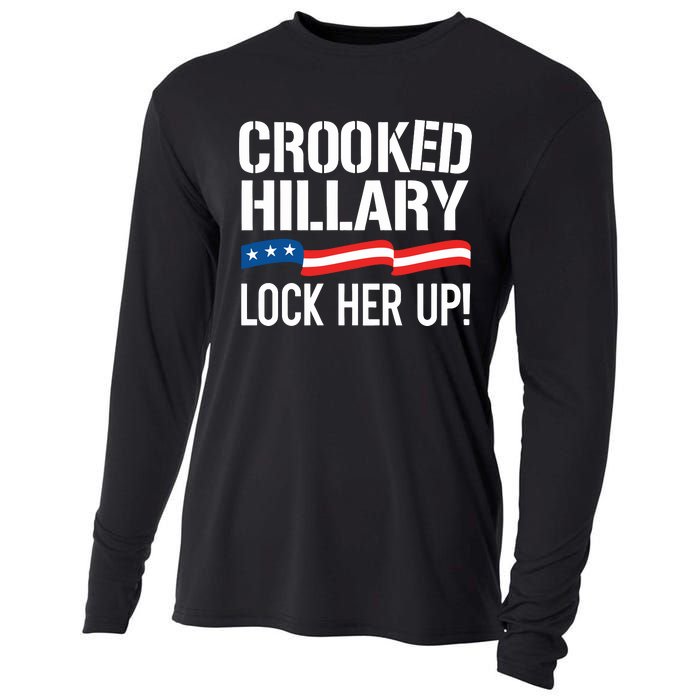 Crooked Hillary Lock Her Up Cooling Performance Long Sleeve Crew