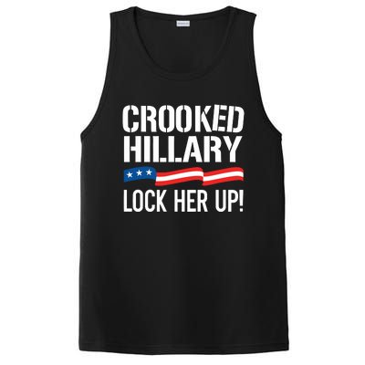 Crooked Hillary Lock Her Up PosiCharge Competitor Tank