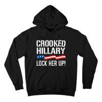 Crooked Hillary Lock Her Up Tall Hoodie