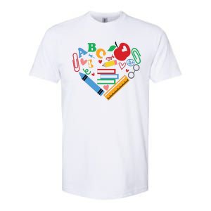 Cute Heart Love Back To School Supplies Softstyle CVC T-Shirt